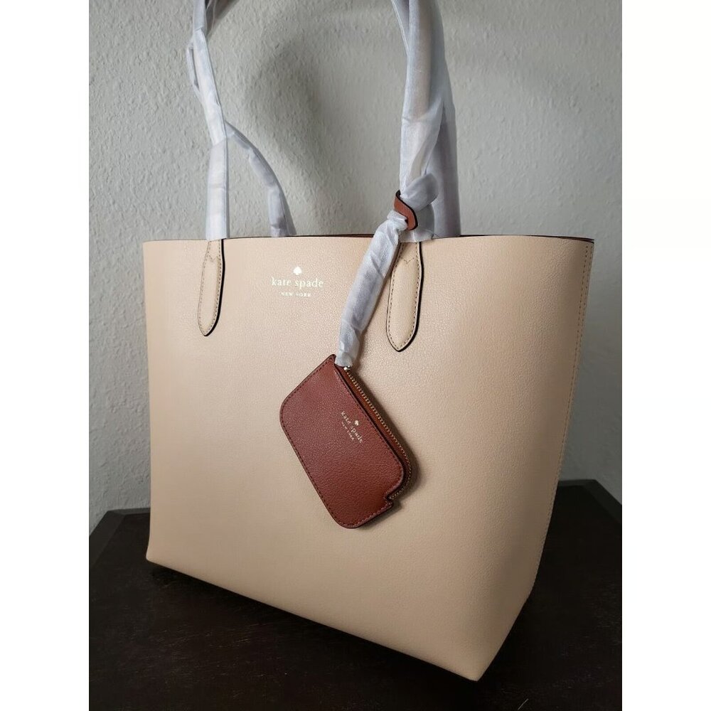 New Kate Spade Ava Reversible Saffiano Leather Shoulder Bag Tote